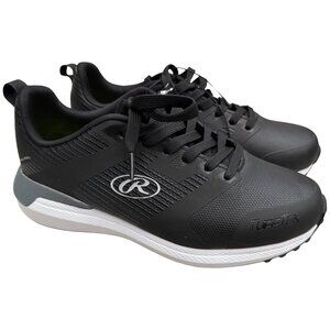 Rawlings Mens Black Coolflo Athletic Turf Shoes Size 8D Baseball Man Made NWOB